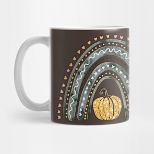 Pumpkin Rainbow vintage Mug